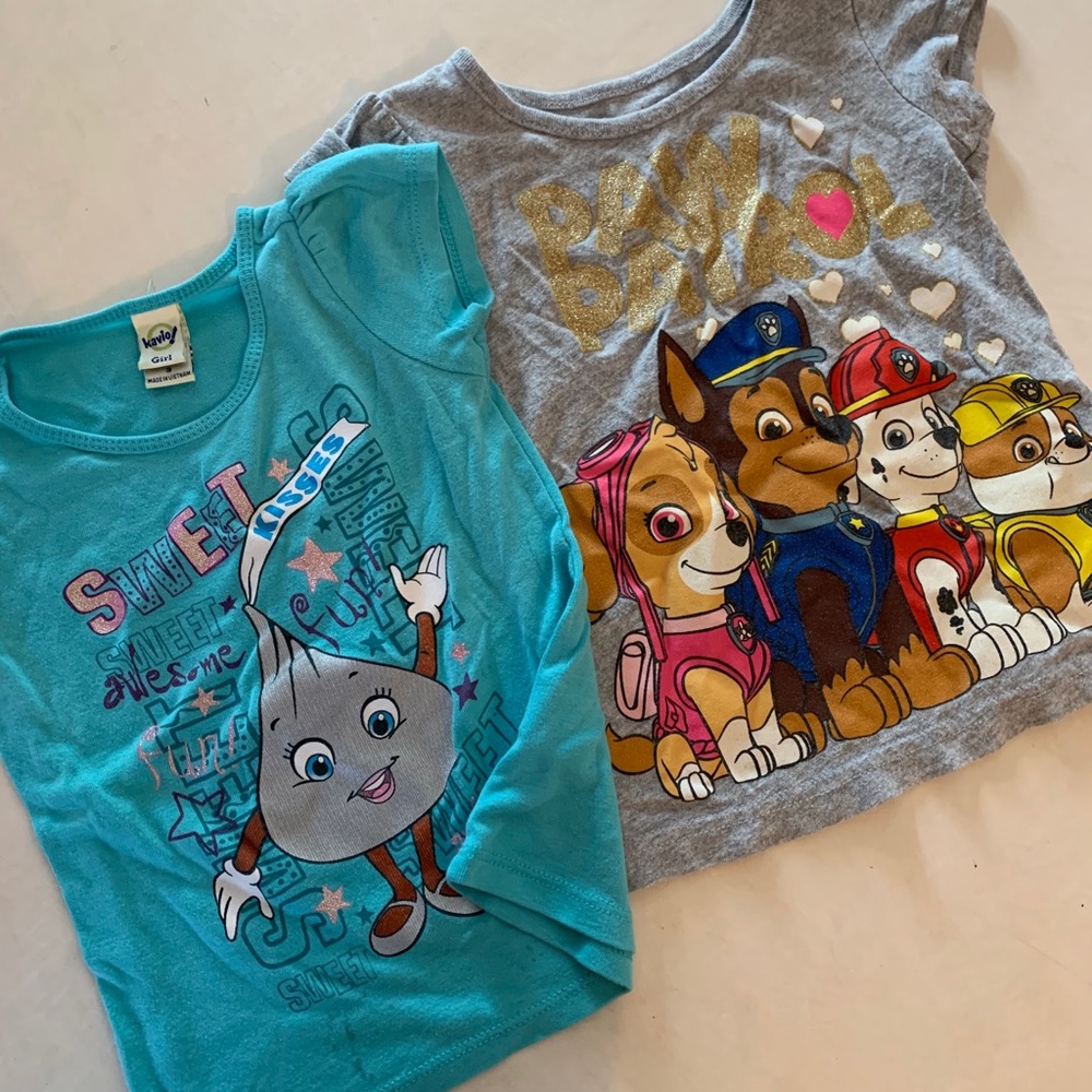 3T Girls Graphic Tops